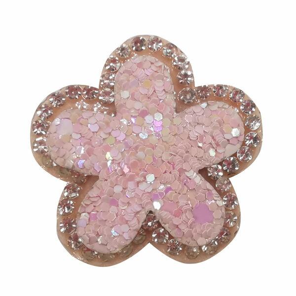 aplique strass rosa bb